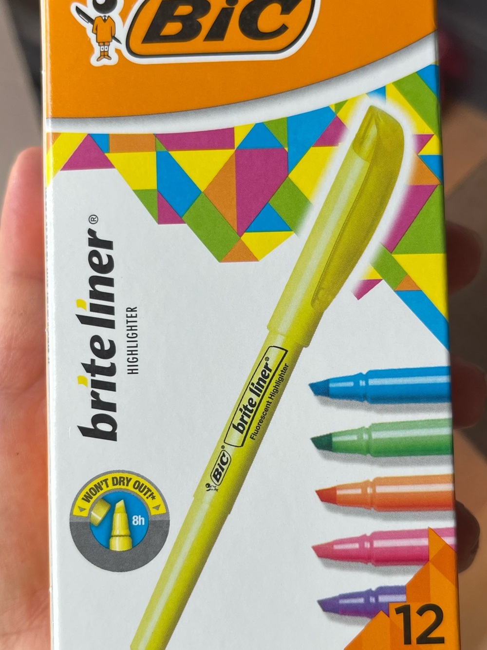 BIC 12 assorted highlighters - 2 boxes